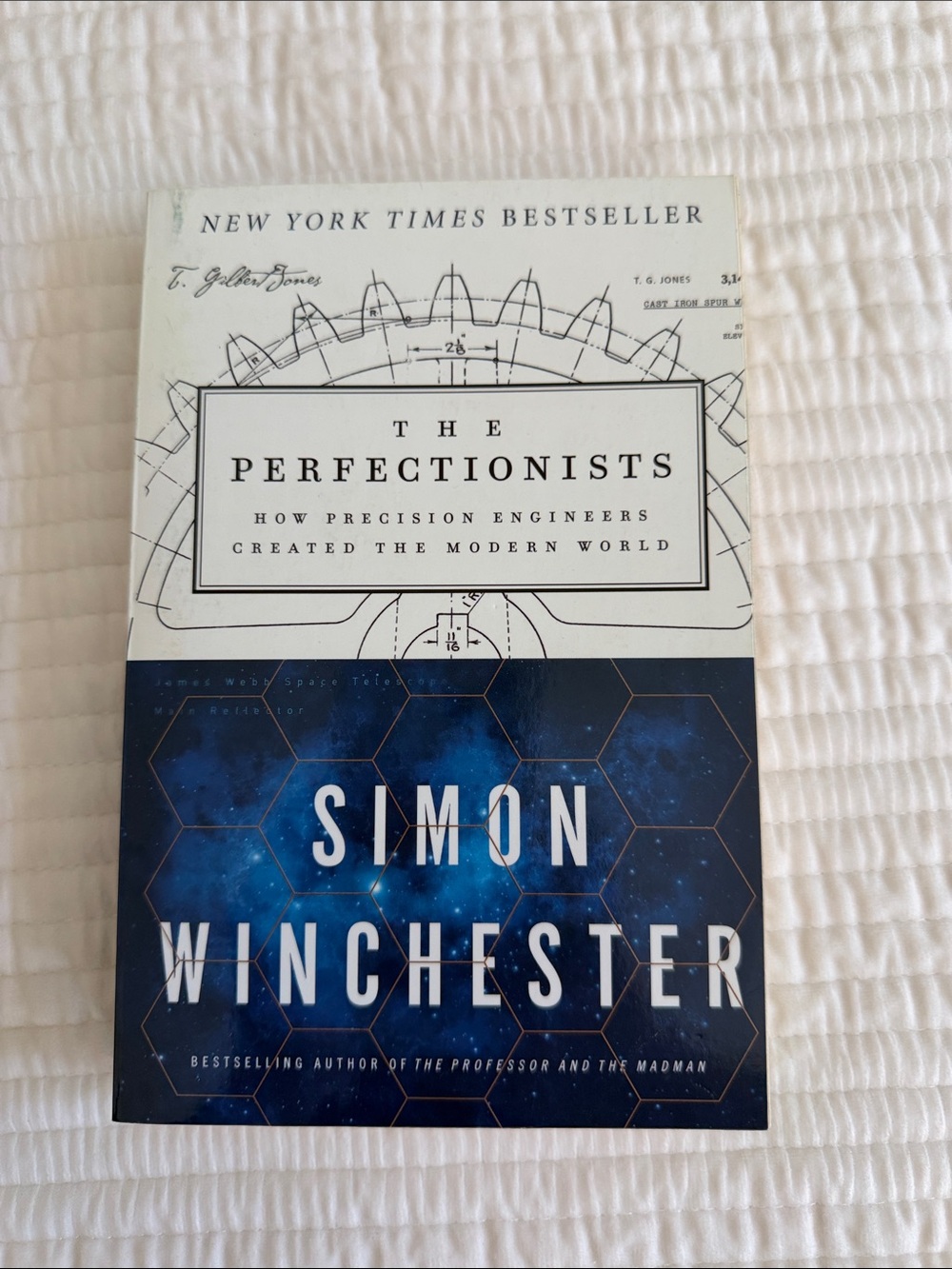 "The Perfectionists" Hardcover-Style Decorative Book - Blue & White
